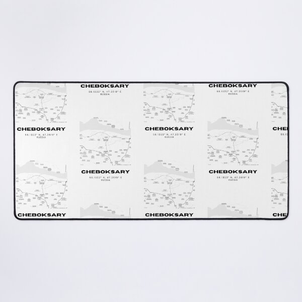 Item preview, Cheboksary Map – Chuvash Republic Minimalist Poster designed and sold by RM-Journey.
