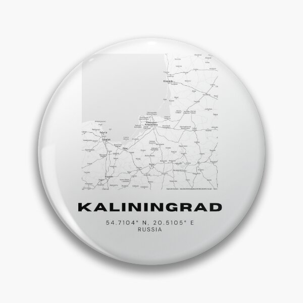 Item preview, Kaliningrad Map – European Edge Minimalist City Poster designed and sold by RM-Journey.
