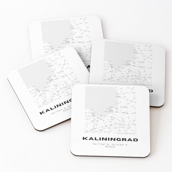 Item preview, Kaliningrad Map – European Edge Minimalist City Poster designed and sold by RM-Journey.