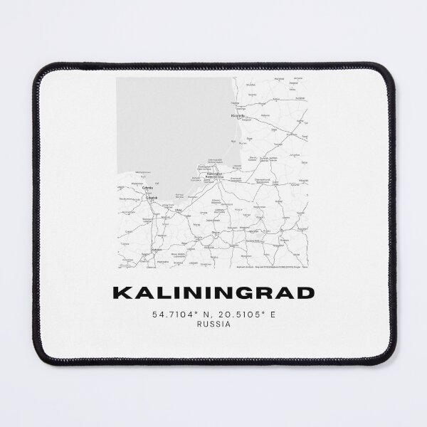 Item preview, Kaliningrad Map – European Edge Minimalist City Poster designed and sold by RM-Journey.