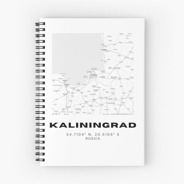 Item preview, Kaliningrad Map – European Edge Minimalist City Poster designed and sold by RM-Journey.