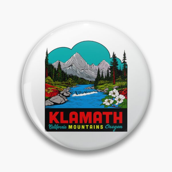 Item preview, Retro Klamath Mountains designed and sold by CattGDesigns.