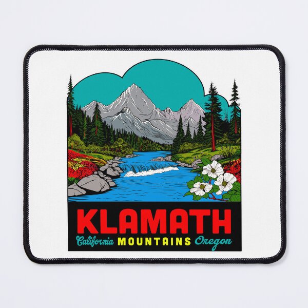 Item preview, Retro Klamath Mountains designed and sold by CattGDesigns.