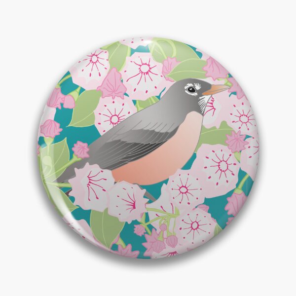 Item preview, Conneticut State Flower and Bird designed and sold by WingsandPetals.
