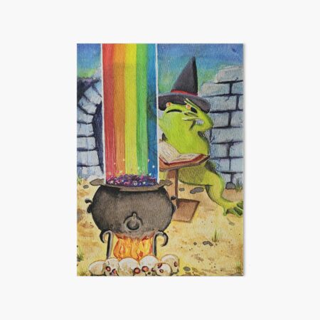 Vista previa del artículo con la obra «Las ranas están volviendo gay el agua», diseñado y vendido por ZeArtGoblin.