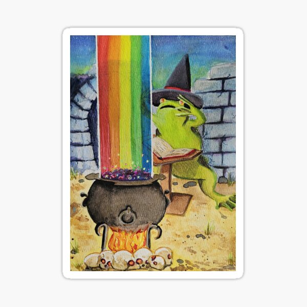 Item preview, The Frogs are Turning the Water Gay designed and sold by ZeArtGoblin.