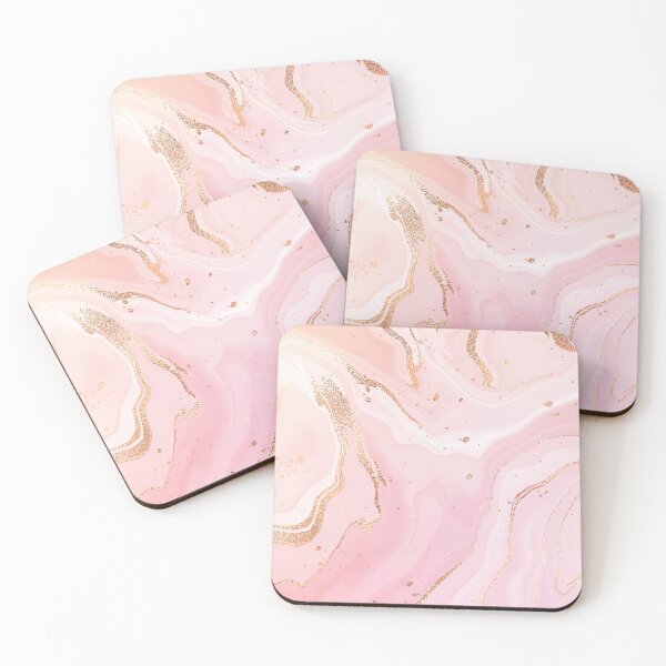 Item preview, Soft Pink Marble with Gold Veins – Glam Pattern designed and sold by WHDProduction45.