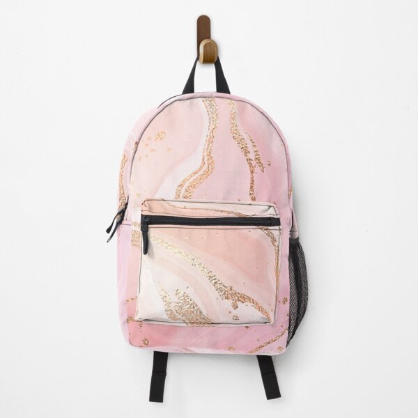 Item preview, Soft Pink Marble with Gold Veins – Glam Pattern designed and sold by WHDProduction45.