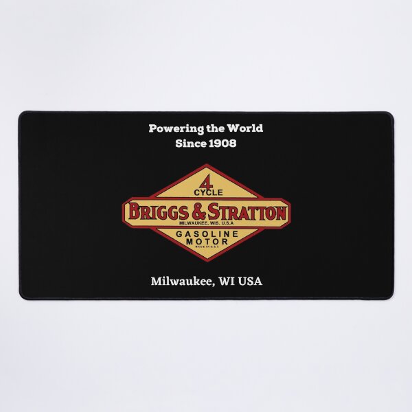 Item preview, Retro Briggs and Stratton Engine on black designed and sold by giddygoldfinch.