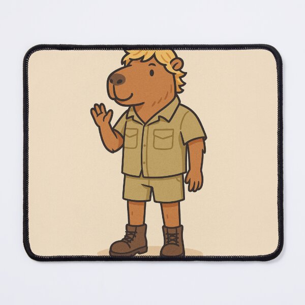 Item preview, Steve Irwin as a capybara  designed and sold by Brain Fart Buffet.
