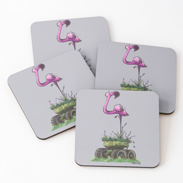 Item preview, Mosswheel & the Pink Seer – Whimsical Robot Journey Art designed and sold by SrGeeOh.