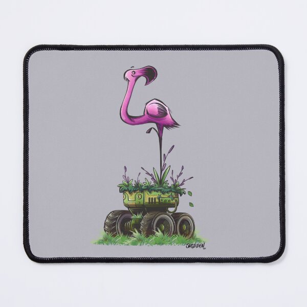 Item preview, Mosswheel & the Pink Seer – Whimsical Robot Journey Art designed and sold by SrGeeOh.