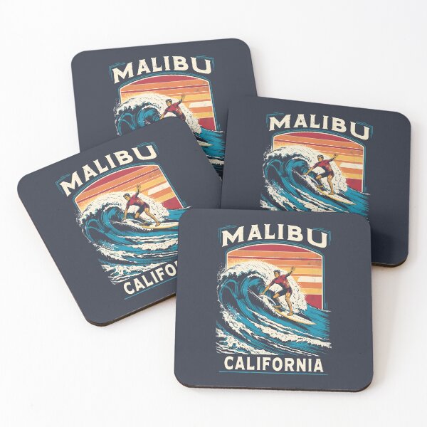 Item preview, A Vintage Illustration of Malibu - California  designed and sold by GoodOldVintage.