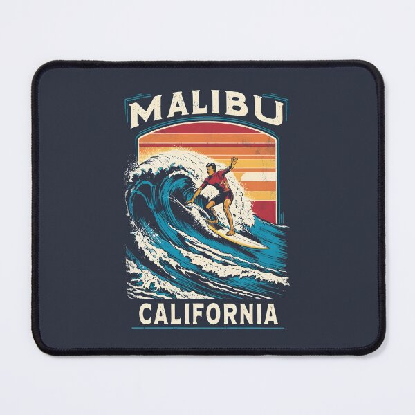Item preview, A Vintage Illustration of Malibu - California  designed and sold by GoodOldVintage.