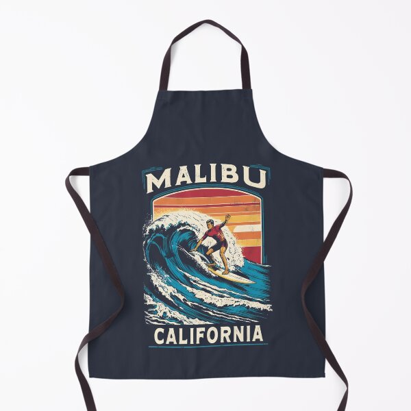 Item preview, A Vintage Illustration of Malibu - California designed and sold by GoodOldVintage.