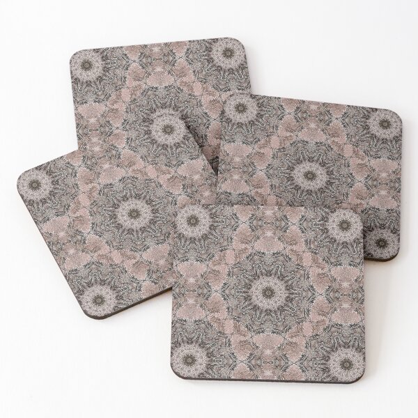 Item preview, Boho Floral Mandala Pattern in Reddish Brown designed and sold by Artistestella.