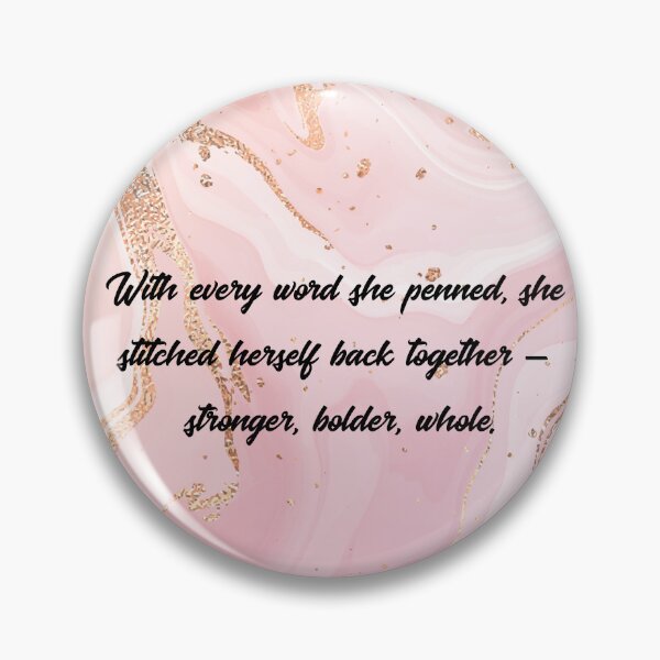 Item preview, Stronger, Bolder, Whole – Pink & Gold Marble Quote Art designed and sold by WHDProduction45.