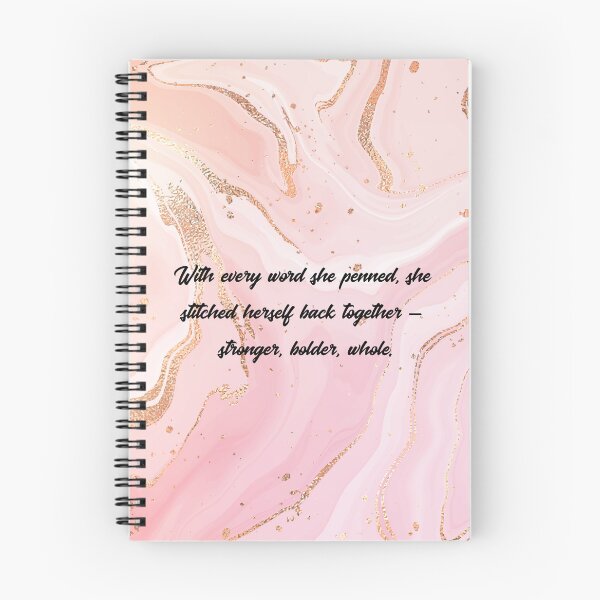 Item preview, Stronger, Bolder, Whole – Pink & Gold Marble Quote Art designed and sold by WHDProduction45.