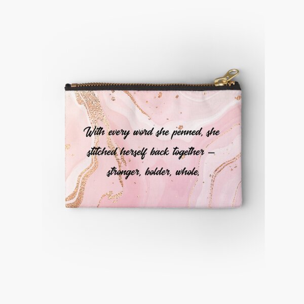 Item preview, Stronger, Bolder, Whole – Pink & Gold Marble Quote Art designed and sold by WHDProduction45.