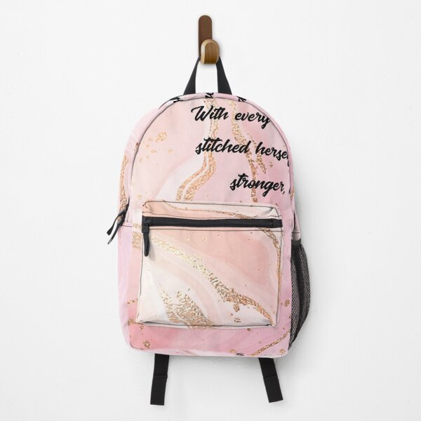 Item preview, Stronger, Bolder, Whole – Pink & Gold Marble Quote Art designed and sold by WHDProduction45.