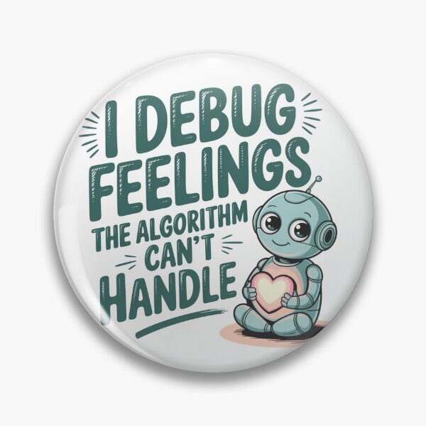 Item preview, Programmers and Coders Cute Robot Emotional Debugger designed and sold by Bliss Find And Design.