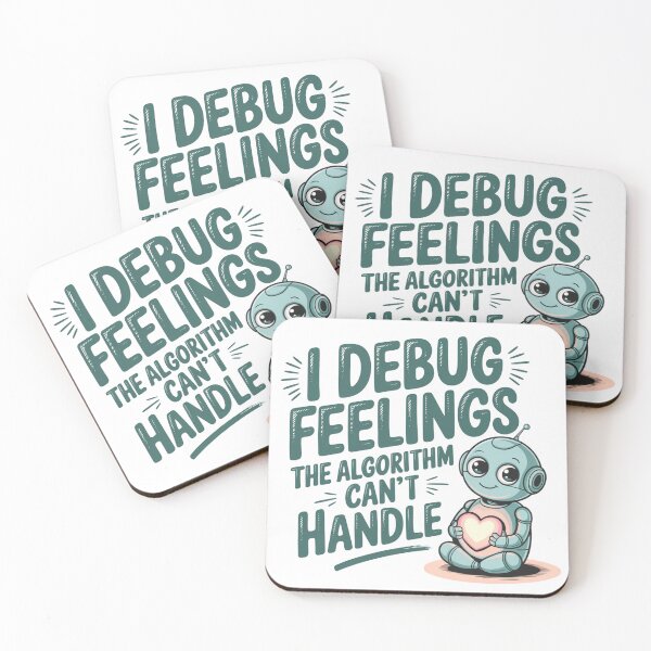 Item preview, Programmers and Coders Cute Robot Emotional Debugger designed and sold by Bliss Find And Design.