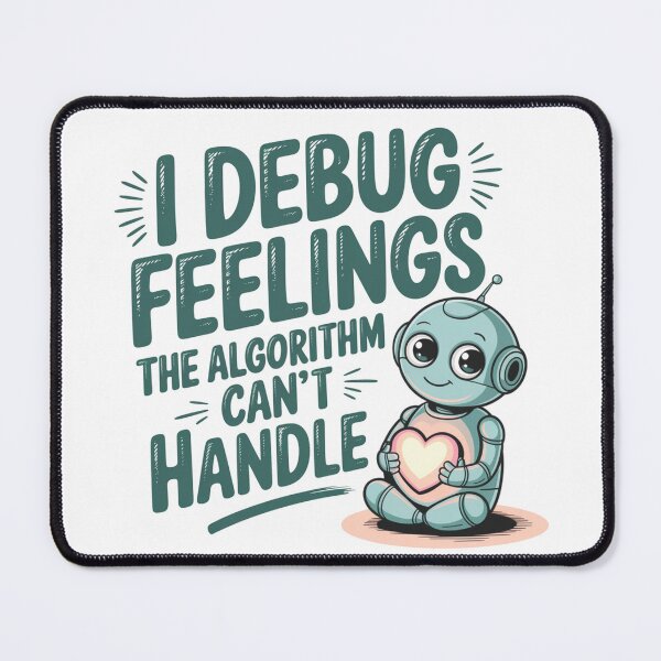 Item preview, Programmers and Coders Cute Robot Emotional Debugger designed and sold by Bliss Find And Design.