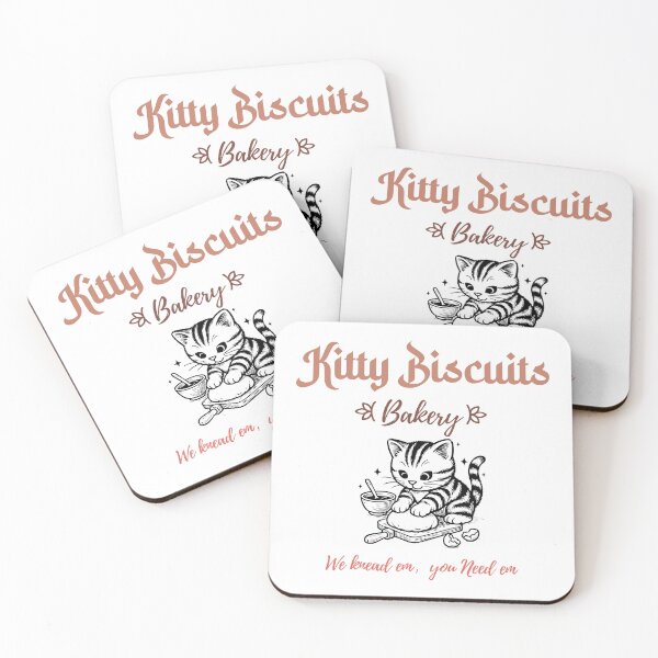 Item preview, Kitty Biscuits bakery Funny We Knead Em You Need Em for Cat Lovers & Bakers designed and sold by Breisey.