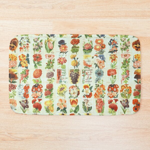 Item preview, Vintage Patchwork Quilt Botanical Fruit & Flower Patchwork Quilt Blanket designed and sold by PureVintageLove.