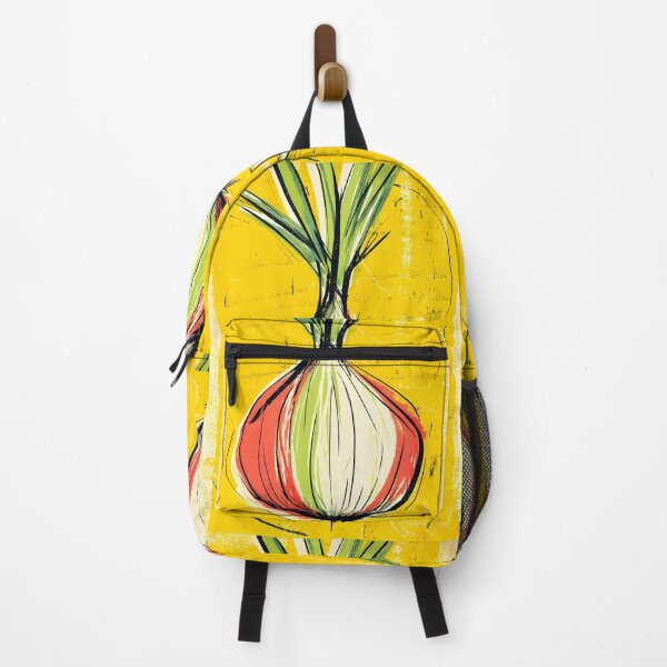 Item preview, Celebrate the Boldness - Vibrant Onion Art with Yellow Pop and Organic Contrast designed and sold by OlfactoART Studio.
