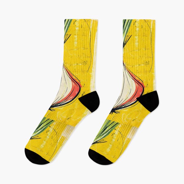Item preview, Celebrate the Boldness - Vibrant Onion Art with Yellow Pop and Organic Contrast designed and sold by OlfactoART Studio.