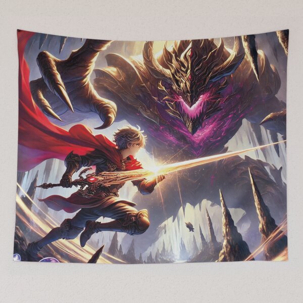 Item preview, Anime Warrior vs. Violet Eye Monster designed and sold by MerlinWear.