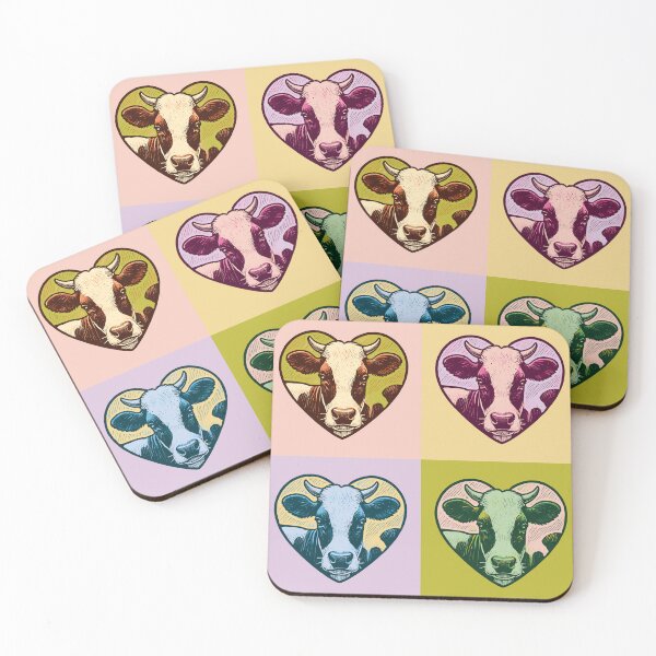 Item preview, Pastel Cows Pop Art designed and sold by reka-designs.