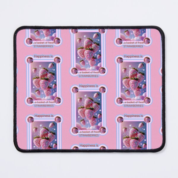 Item preview, Happiness is a basket of fresh STRAWBERRIES. designed and sold by dontcryimhere.