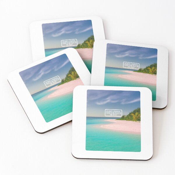 Item preview, Inspirational Beach Quote Design #3 – Without a Purpose There Is No Peace in the Heart – AI Photo Art for Mindful Living designed and sold by knalpot-design.