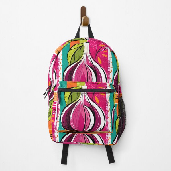 Item preview, Spice Meets Style - A Bold Garlic Portrait with Abstract Flair and Vibrant Hues designed and sold by OlfactoART Studio.