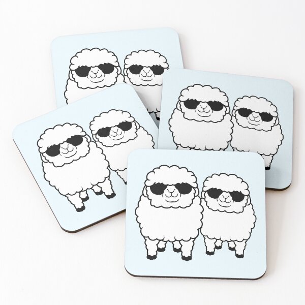 Item preview, 2 Sheep Sunglasses Party Sheep Team Cool Friends designed and sold by shirt-o-mat.