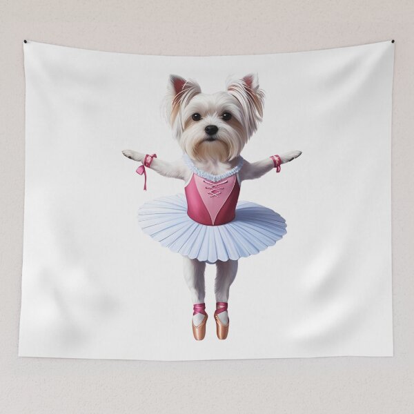 Item preview, Cute Maltese Ballerina Dog Art for Maltese Lovers designed and sold by Fredster1966.