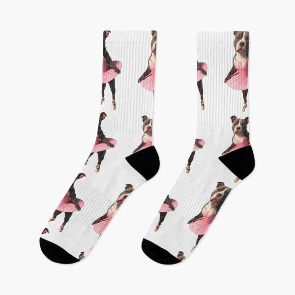 Item preview, Adorable Pitbull Ballerina Dog Art for Pitbull Lovers designed and sold by Fredster1966.