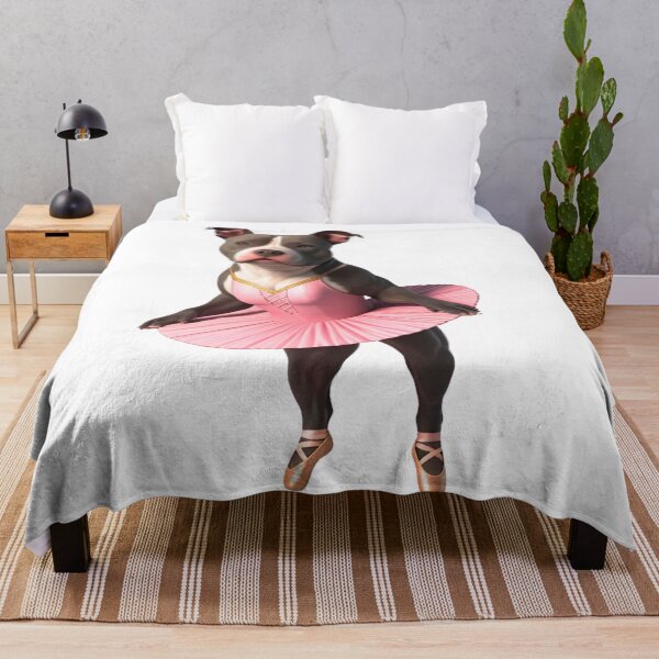 Item preview, Adorable Pitbull Ballerina Dog Art for Pitbull Lovers designed and sold by Fredster1966.