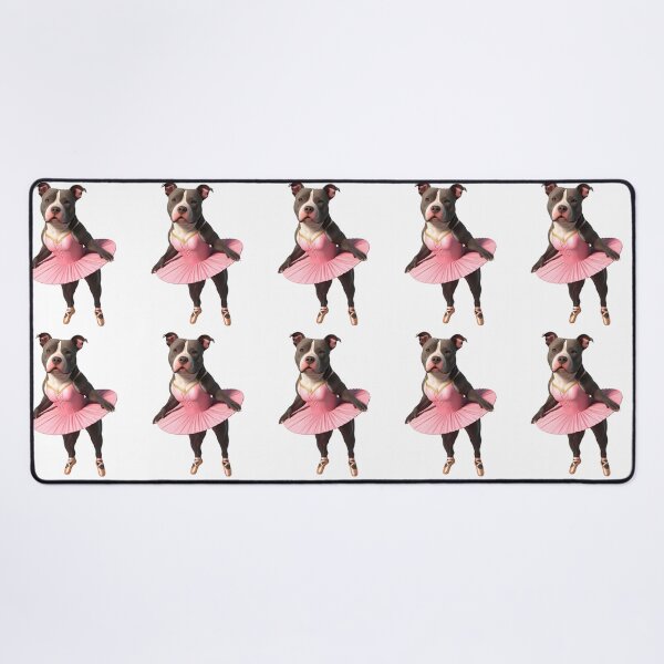 Item preview, Adorable Pitbull Ballerina Dog Art for Pitbull Lovers designed and sold by Fredster1966.