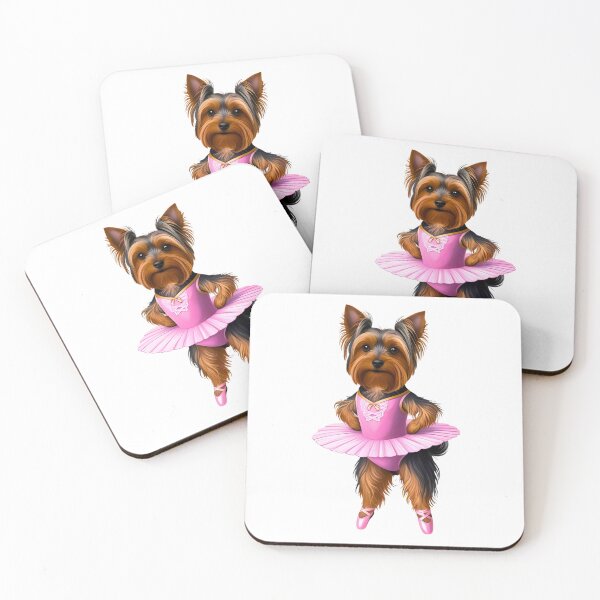 Item preview, Cute Yorkshire Terrier Ballerina Dog Dance Art for Yorkie Lovers designed and sold by Fredster1966.
