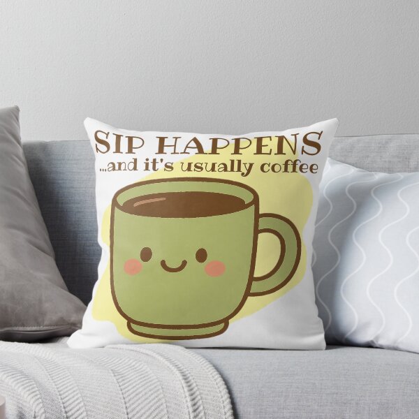 Item preview, Sip Happens and It's Usually Coffee! Coffee Lover Gift. designed and sold by SSustainable.
