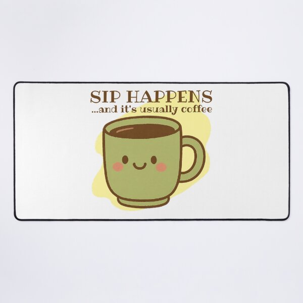 Item preview, Sip Happens and It's Usually Coffee! Coffee Lover Gift. designed and sold by SSustainable.