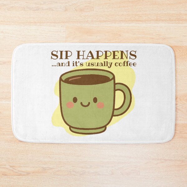 Item preview, Sip Happens and It's Usually Coffee! Coffee Lover Gift. designed and sold by SSustainable.
