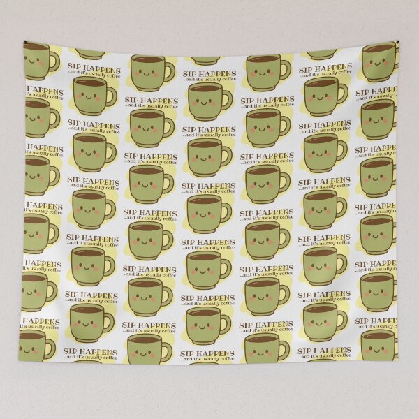 Item preview, Sip Happens and It's Usually Coffee! Coffee Lover Gift. designed and sold by SSustainable.