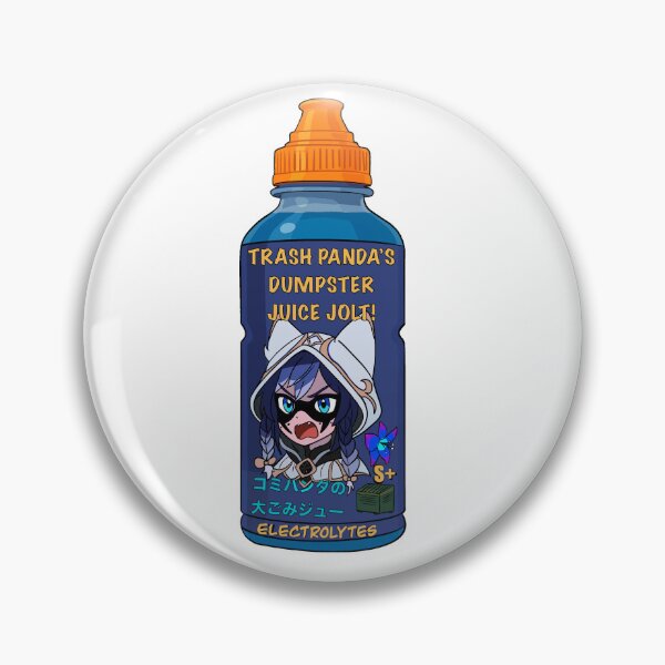 Item preview, S+ Snuffy's Trash Panda's Dumpster Juice Jolt! (Gatcha Vtuber Vending Machine Series) designed and sold by Fresh Oshi Pressed.