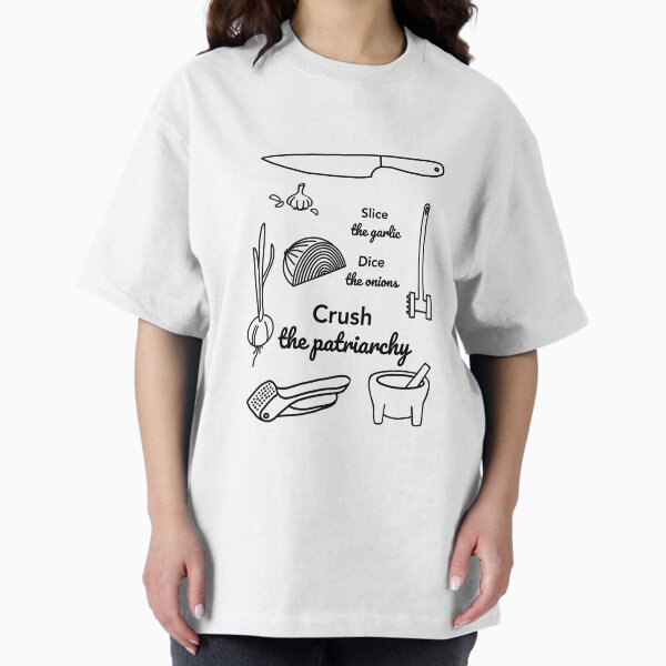 Item preview, Crush the Patriarchy Cooking Quote – Feminist Kitchen Art designed and sold by AnnieSingerArt.