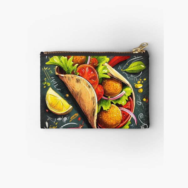 Item preview, Falafel Wrap with Fresh Vegetables and Spices - A Colorful Celebration of Middle Eastern Street Food designed and sold by OlfactoART Studio.