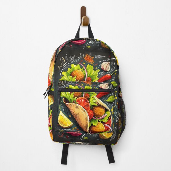 Item preview, Falafel Wrap with Fresh Vegetables and Spices - A Colorful Celebration of Middle Eastern Street Food designed and sold by OlfactoART Studio.